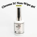 Chrome It! Black Non-Wipe Top Gel