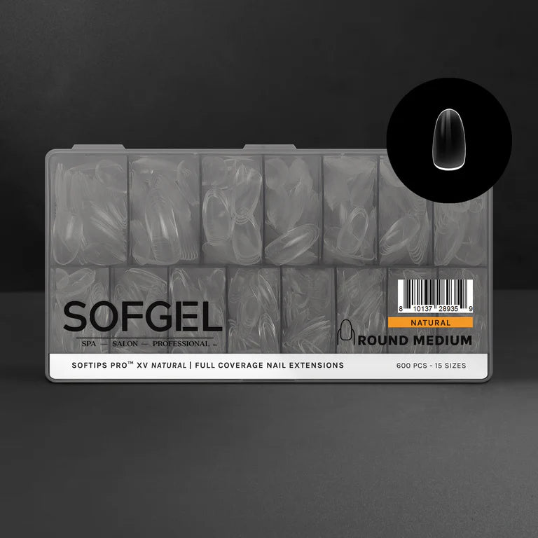 SOFTIPS PRO™ XV NATURAL - ROUND MEDIUM