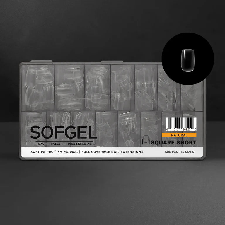 SOFTIPS PRO™ XV NATURAL - SQUARE SHORT