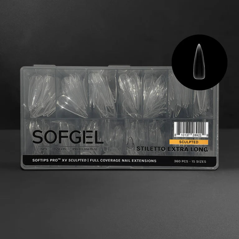 SOFTIPS PRO™ XV SCULPTED - STILETTO EXTRA LONG